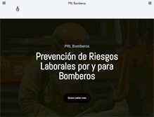 Tablet Screenshot of prlbomberos.com